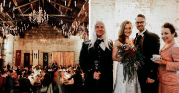 Novios ‘potterheads’ celebran una mágica boda inspirada en Harry Potter