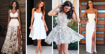 15 Vestidos blancos para brillar en tu graduación