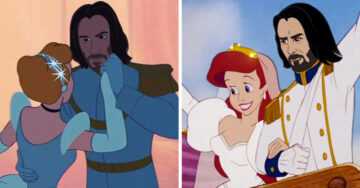 Así se vería Keanu Reeves si fuera un príncipe Disney; ¡es perfecto para cualquier papel!