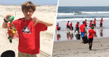 Tiene 11 años y ya fundó una organización para limpiar las playas