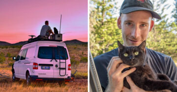 Renuncia a su trabajo para viajar alrededor del mundo con su gato