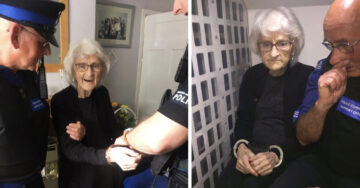 A sus 93 años cumplió su más grande deseo: ser arrestada