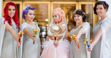 Esta boda inspirada en Sailor Moon es tan linda que cualquier Sailor Scout la envidiaría