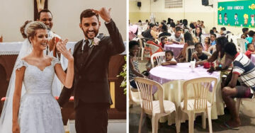 Celebran su boda con una cena para 160 personas necesitadas