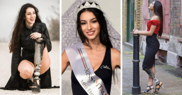 Mujer con discapacidad obtiene tercer lugar en Miss Italia