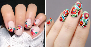 14 Diseños de efecto bordado para decorar tus uñas