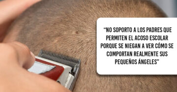 Afeita la cabellera de su hija al sorprenderla acosando a un joven enfermo