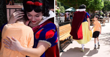 Blancanieves brinda calma a un niño con autismo en Disney World