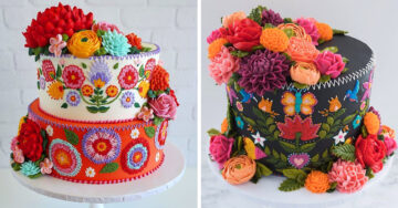 Repostera decora pasteles con efecto bordado y son tendencia en Instagram