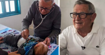 Pediatra de 92 años atiende gratis a niños de escasos recursos