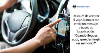 Conductor de Uber finge ser el novio de una pasajera para salvarla