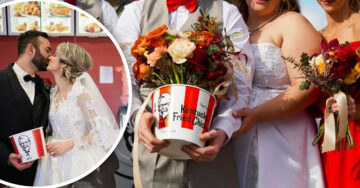 KFC pagará boda de 6 parejas si aceptan decorar con temática de pollo frito