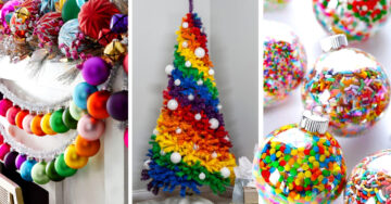 ‘Rainbow Christmas’, la nueva tendencia de árboles para la temporada navideña