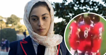 Futbolista musulmana pierde su hiyab y es protegida por sus rivales de cancha