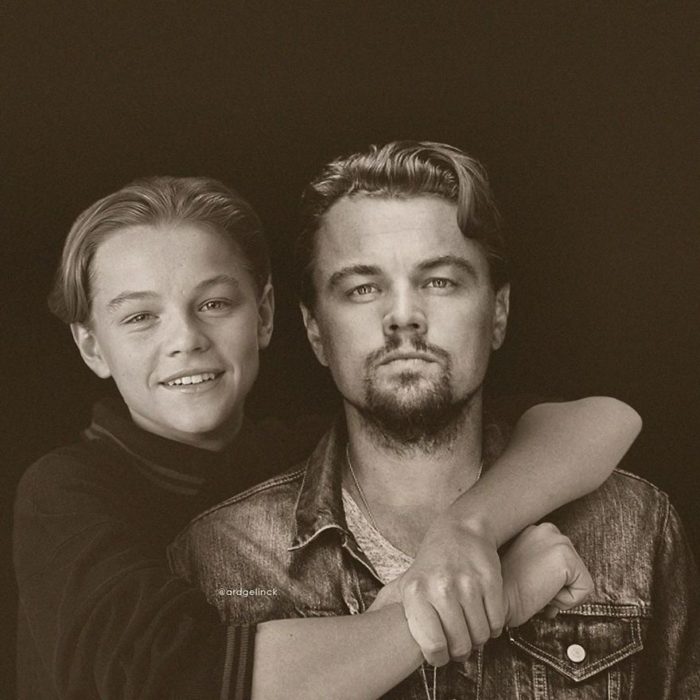 Leonardo DiCaprio de joven y adulto por Ard Gelinck