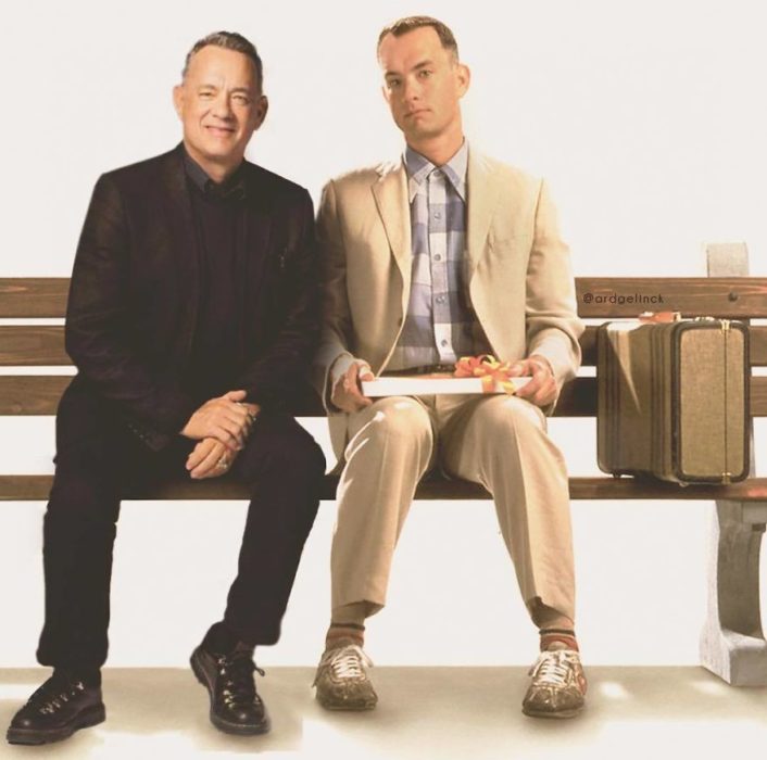 Tom Hanks de joven y adulto por Ard Gelinck