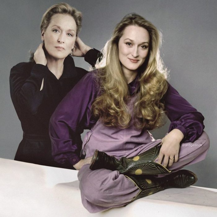 Meryl Streep de joven y adulto por Ard Gelinck