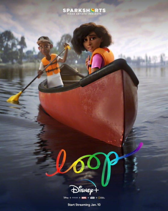 Loop, cortometraje de Disney-Pixar que habla sobre autismo; niña con su papá en un bote de remos