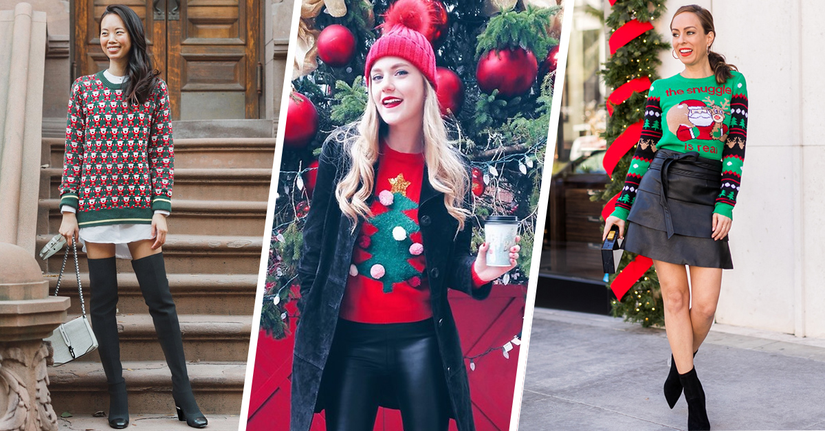 15 Outfits para que puedas usar tu ridículo suéter navideño