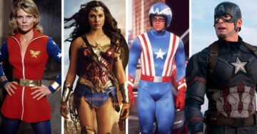 Así se veían estos superhéroes antes en la TV y actualmente en el cine