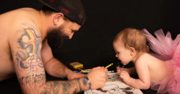 Padre e hija conmueven con tierna sesión de fotos en tutú