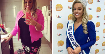 La llamaron ‘gorda’, bajó más de 50 kg y ahora es Miss Gran Bretaña