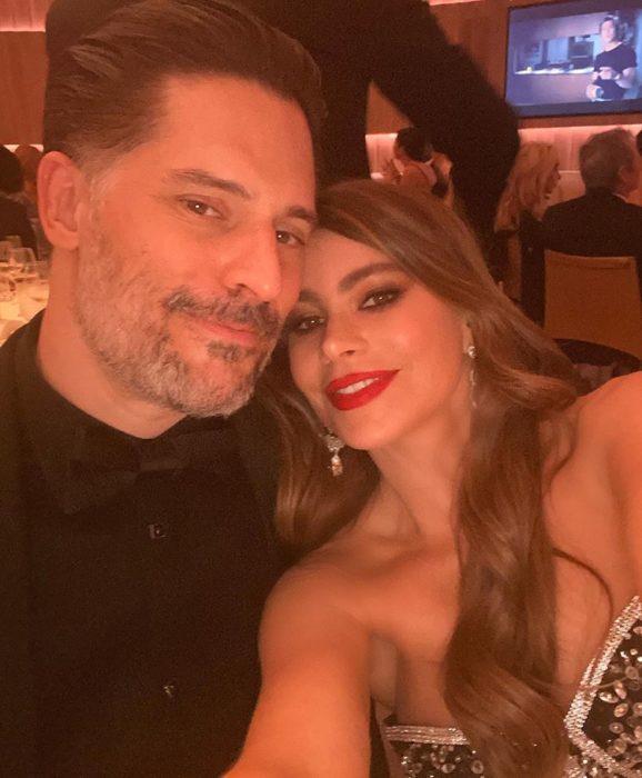 Sofia vergara y Joe Mangalieno en la cena after party de los Oscar 2020