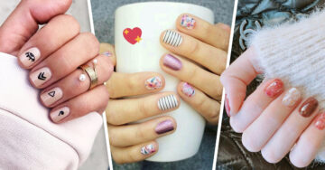 18 Lindas manicuras en uñas cortas que te fascinarán