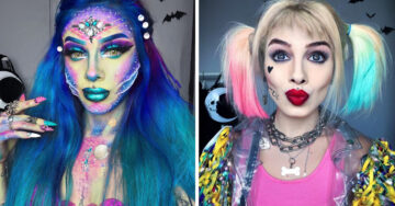 Artista recrea personajes de la cultura pop usando maquillaje