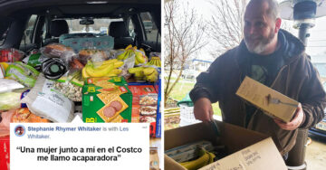 Esta mujer fue llamada acaparadora pero solo llevaba comida extra para sus vecinos