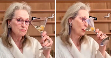Meryl Streep bebe y canta por videollamada y todas queremos ser sus amigas