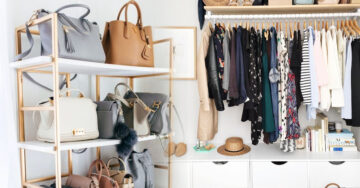 16 Ideas para organizar un guardarropa sin puertas