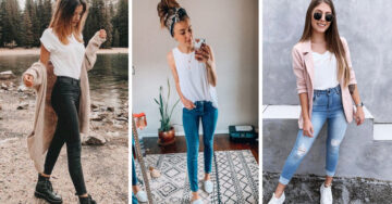 15 Looks con skinny jeans para vestirte cómoda 24/7