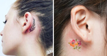 15 Hermosos tatuajes detrás de la oreja sutiles y femeninos