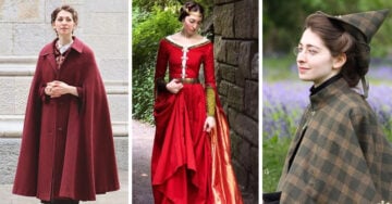 Talentosa diseñadora confecciona vestidos de la época victoriana a mano