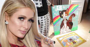 Paris Hilton revela que pintar es su pasión e internet está realmente confundido