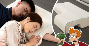 Crean almohada para dormir ‘de cucharita’ sin que tu novio se queje