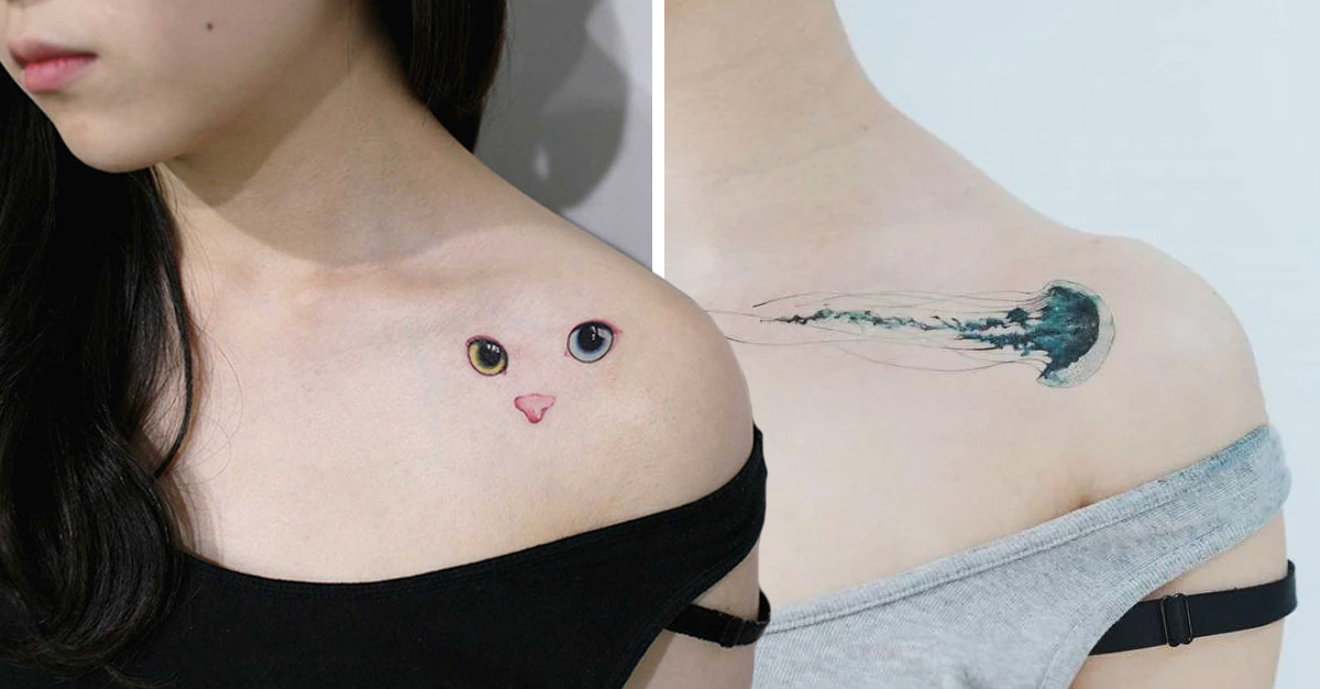 15 Tatuajes femeninos en la zona del hombro que amarás