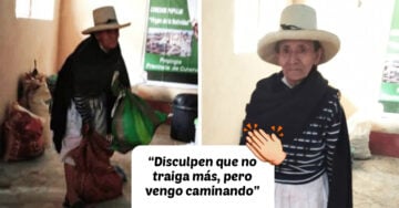 Abuelita dona toda su cosecha a los afectados por la pandemia