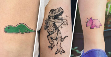 15 Hermosos tatuajes de dinosaurio que desearás llevar en la piel