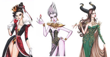 Artistas reimagina a  villanas de Disney como glamurosas princesas