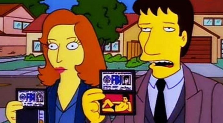 Crossover de Los expedientes secretos X y Los Simpson