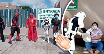 Usan disfraces de ‘Star Wars’ para regalar comida en un hospital