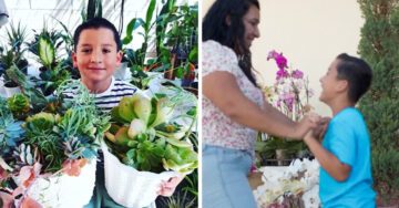 Niño de 8 años emprende negocio de plantas para ayudar a su mamá