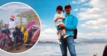Padre e hija viajan 71 días por China en bicicleta