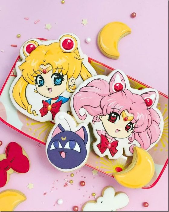 Galletas de mantequilla inspiradas en Sailor Moon