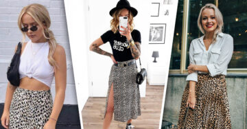 15 Ideas para usar esa falda midi animal print que tienes en el armario