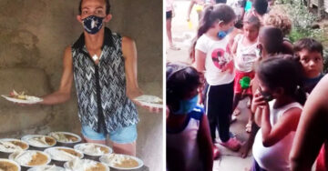 Youtuber convierte su casa en comedor y alimenta a niños de escasos recursos