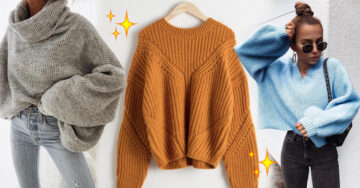 15 Formas de lucir hermosa usando un suéter oversized
