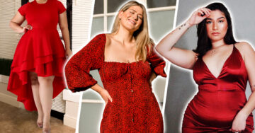16 Vestidos rojos para un toque sensual a tus curvas
